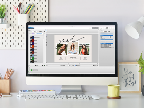2023 graduation card template in the Easy Order software.